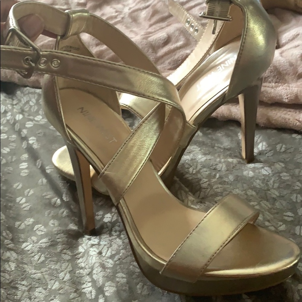 Gold heels